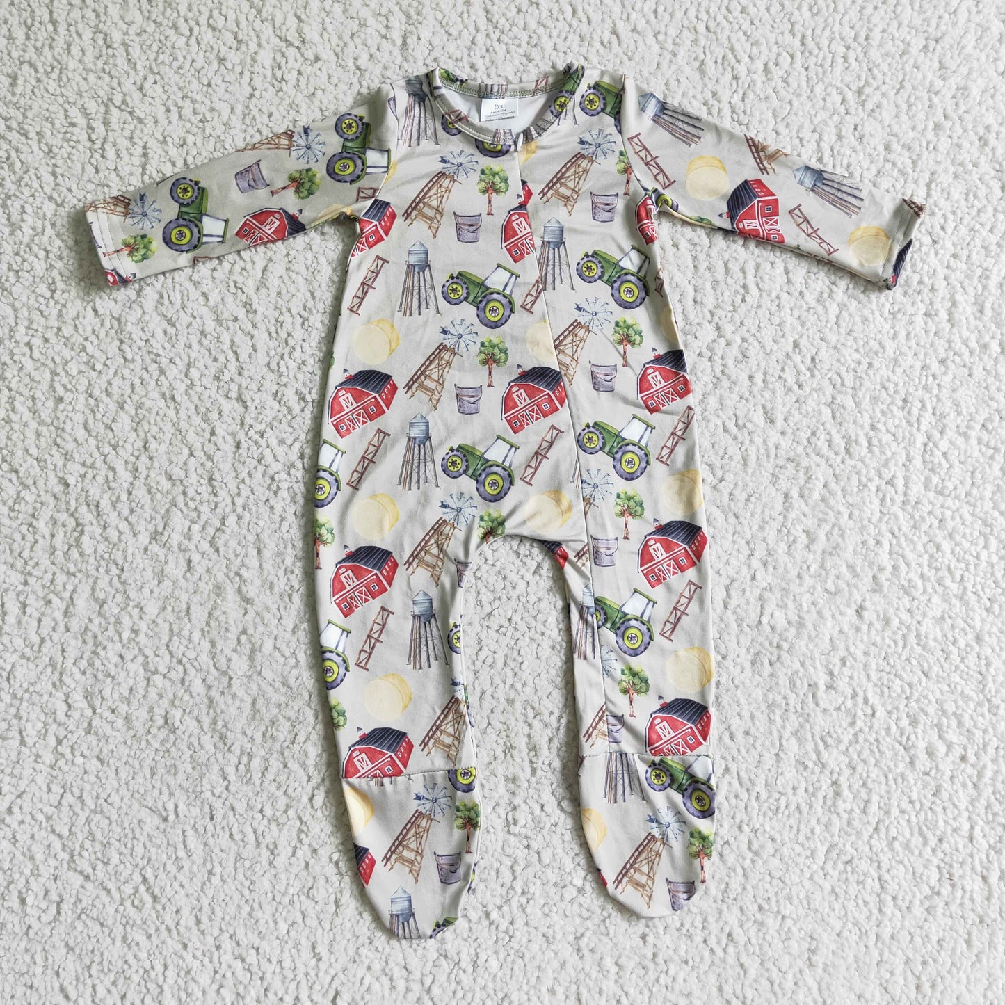 (Promotion)Baby fall FOOTED romper LR0099