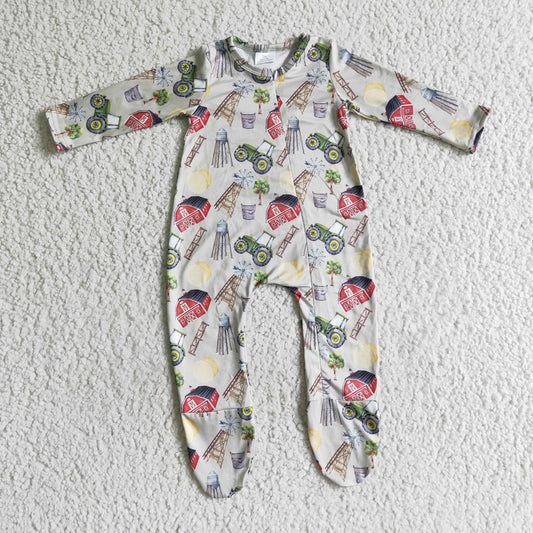 (Promotion)Baby fall FOOTED romper      LR0099