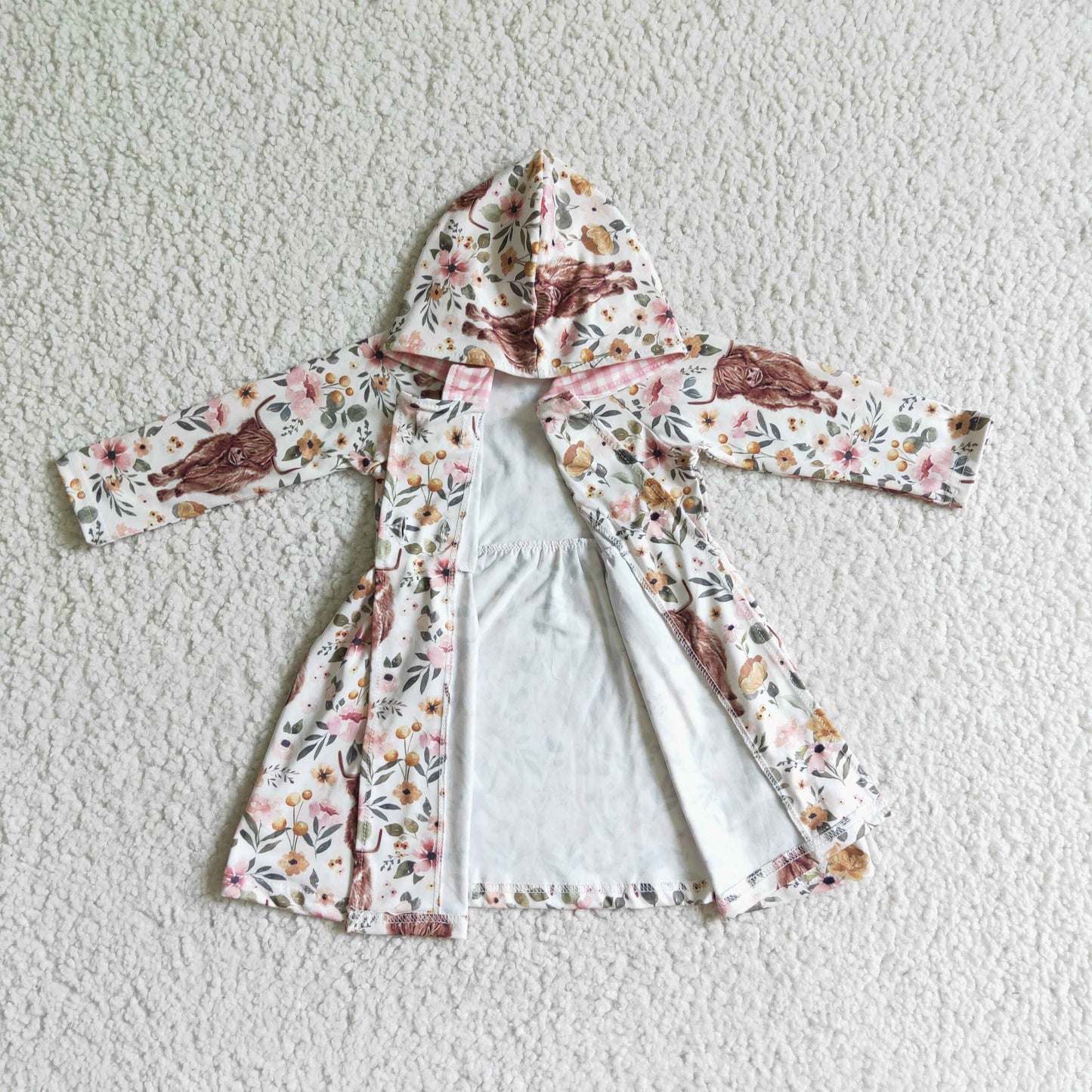 Girls hooded coat GLD0082