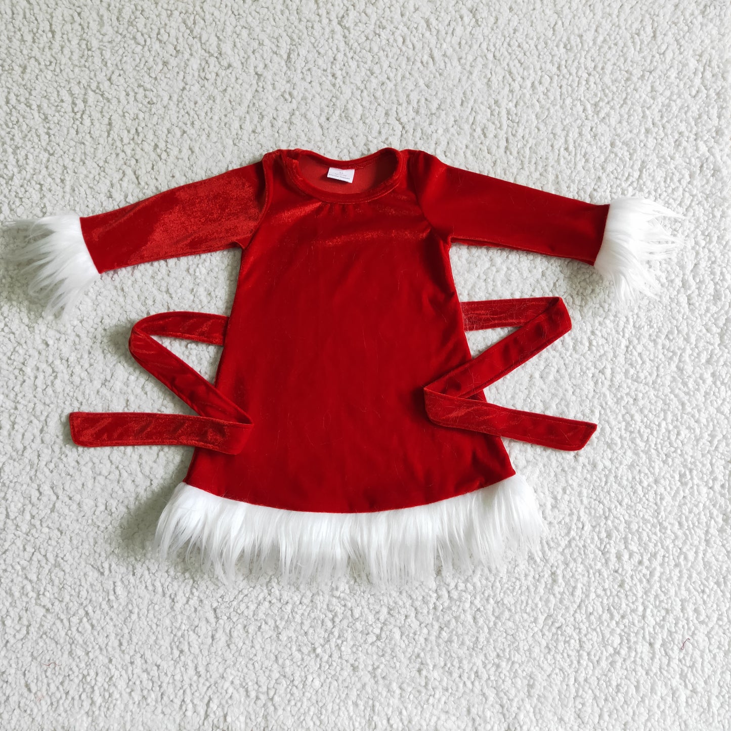 Girls Christmas Velvet dress GLD0084