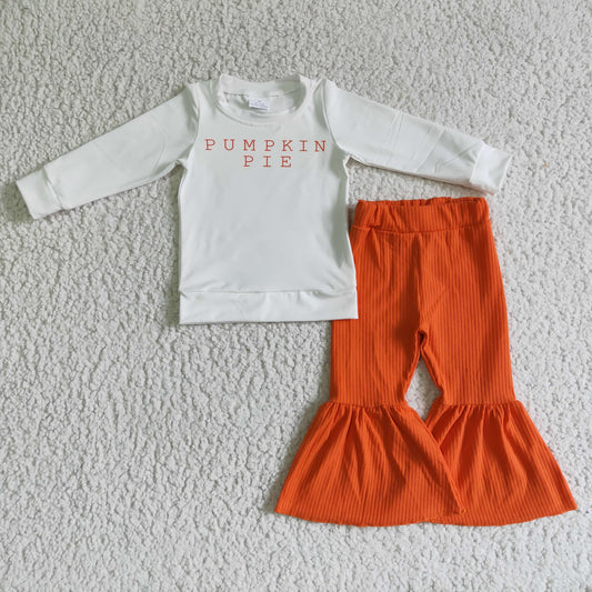 Girls fall pumpkin outfits    GLP0185