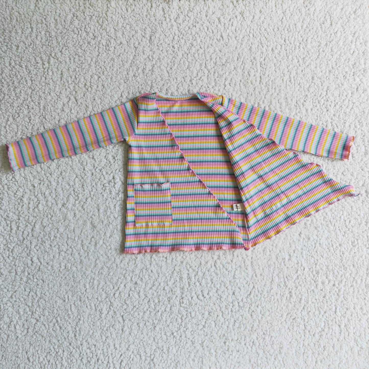 Baby girls rainbow cotton cardigan GT0068