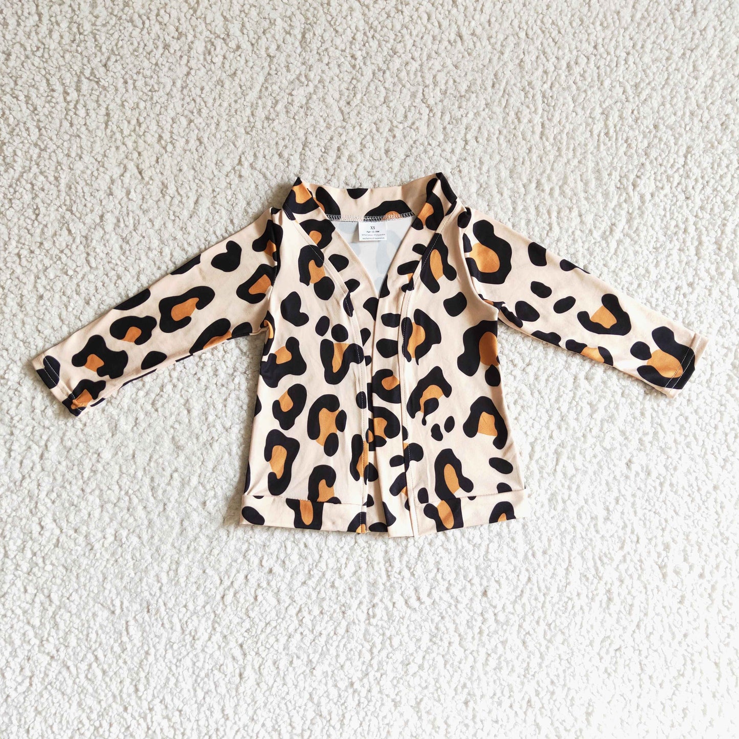 Baby girls leopard print cardigan top GT0038