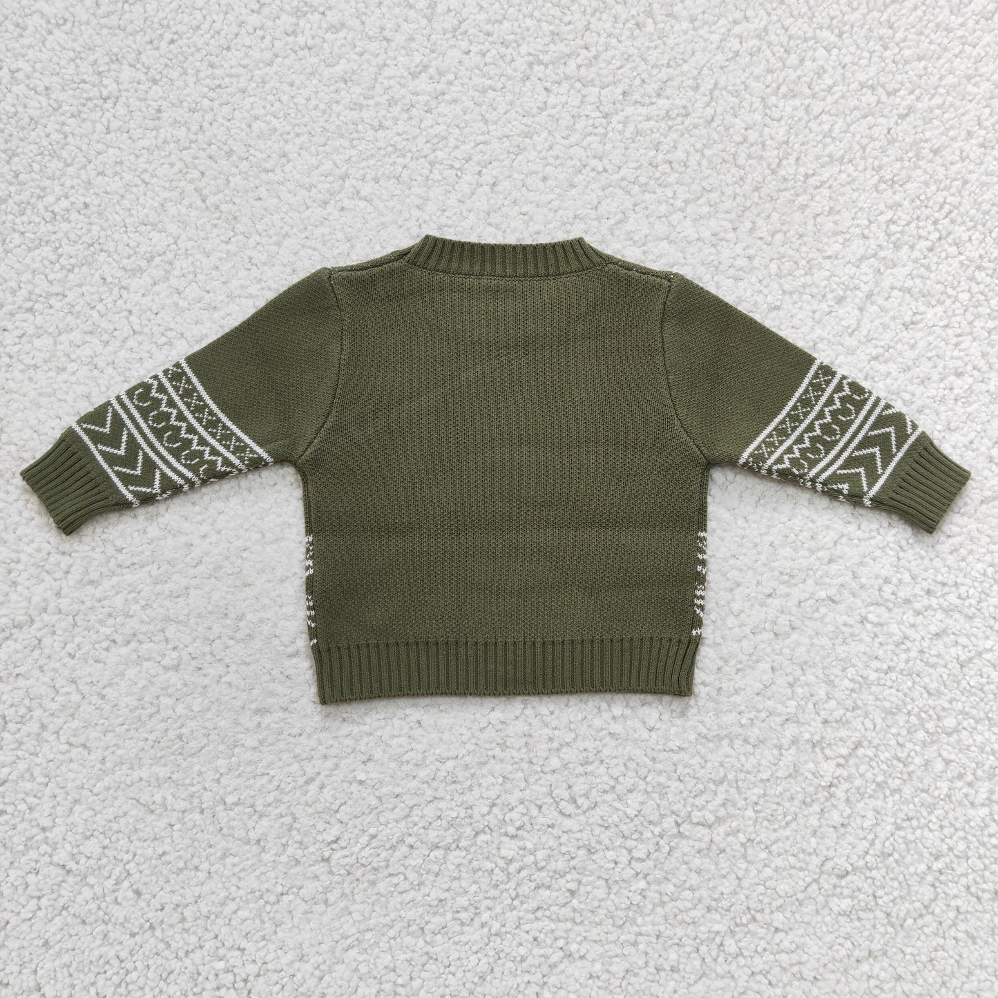Boys western cow skull print woolen sweater BT0178