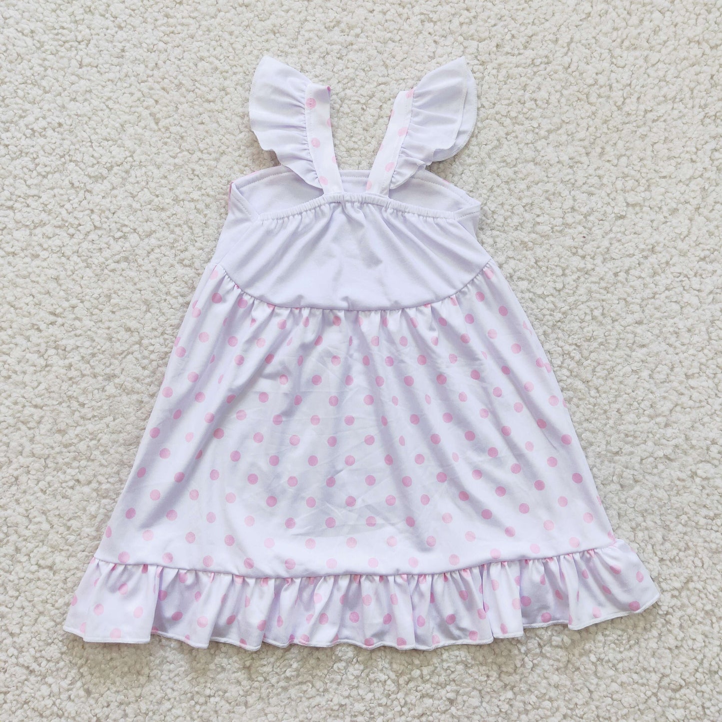 Girls bunny print Easter dress GLD0173