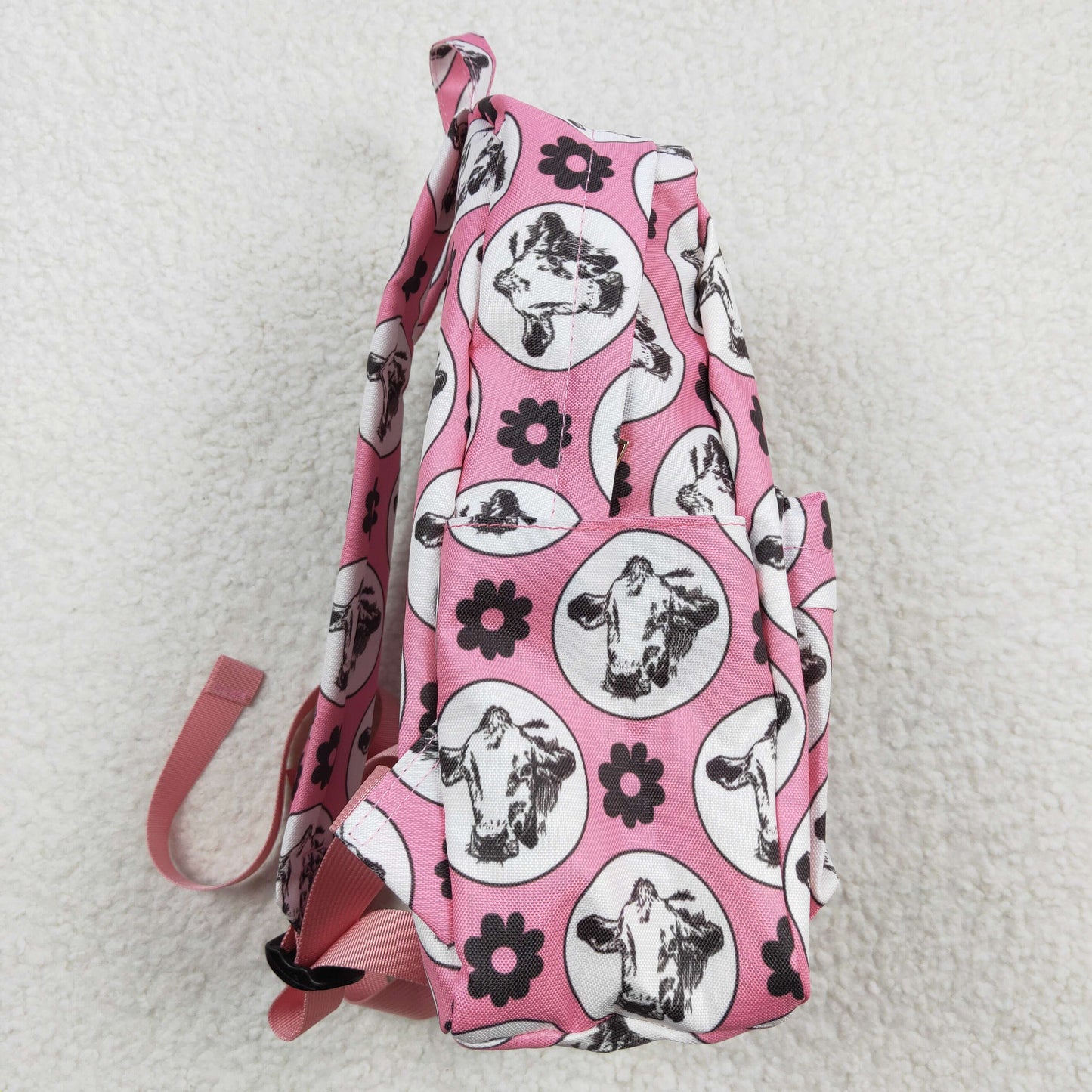 Girls bag pink heifer print backpack BA0035