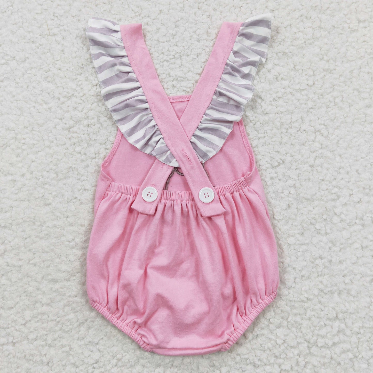 Baby girls pink dog summer romper SR0303