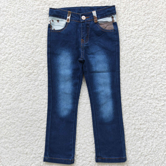 Baby Girls Cow Denim Legging Pants P0075