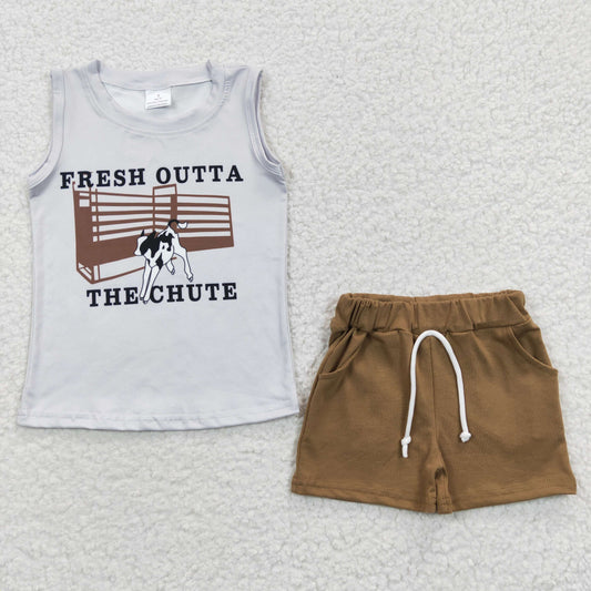 (Promotion)Fresh outta the chute boys summer outfits  BSSO0223