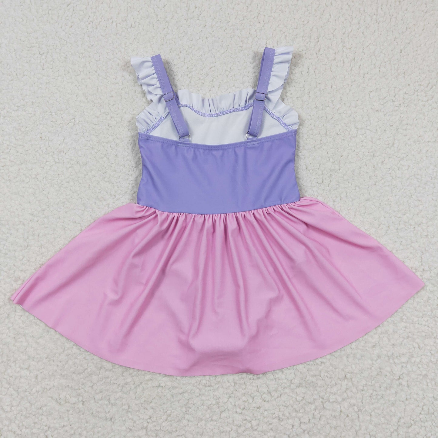 Girls cartoon princess design 1 piece swimsuits S0133