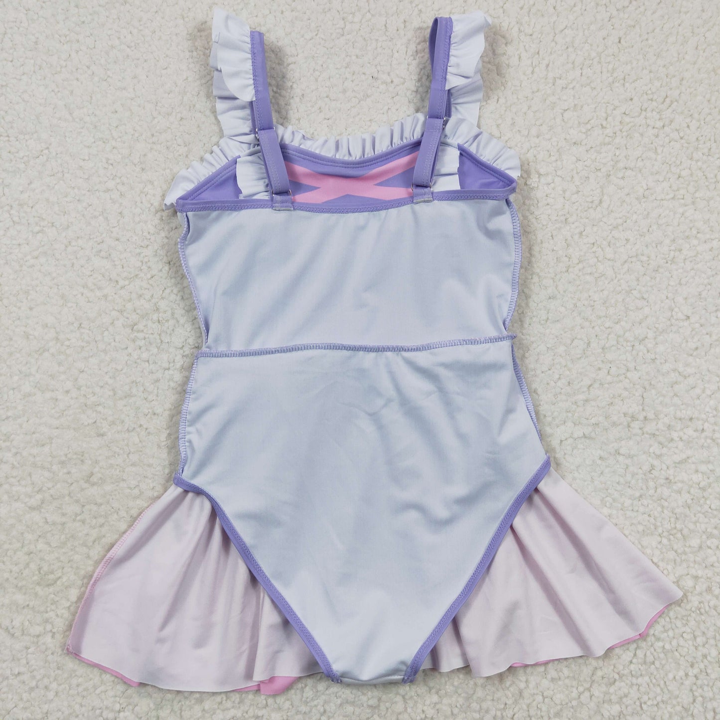 Girls cartoon princess design 1 piece swimsuits S0133