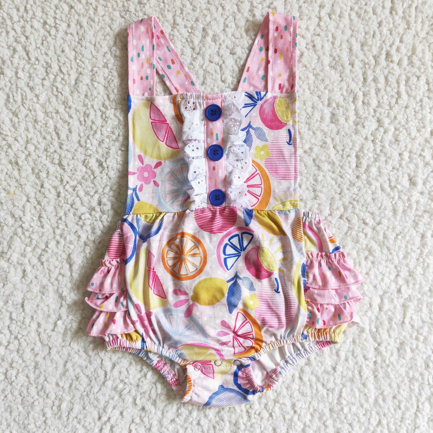 (Promotion)Baby girls FRIUTS bubble romper S0016