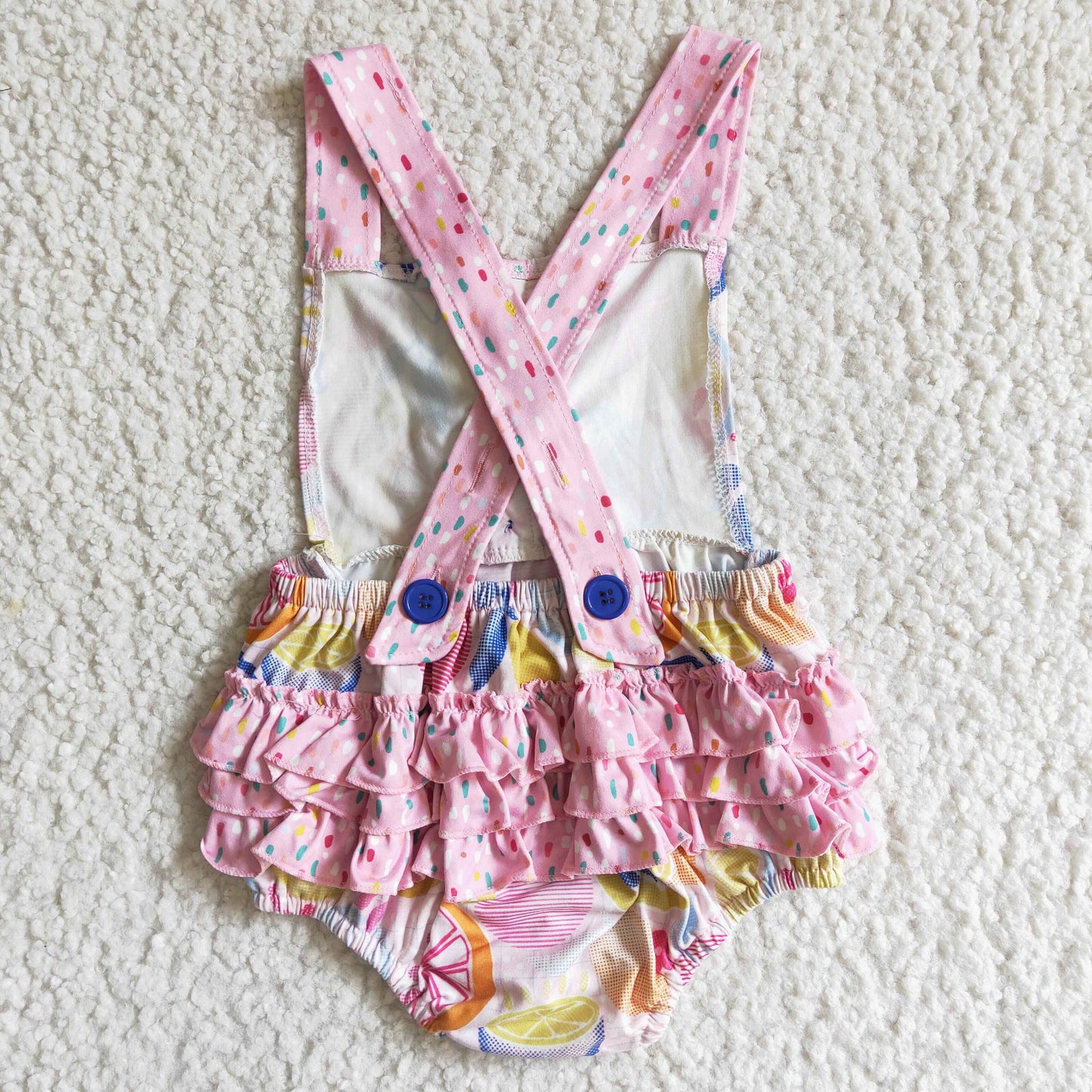 (Promotion)Baby girls FRIUTS bubble romper S0016