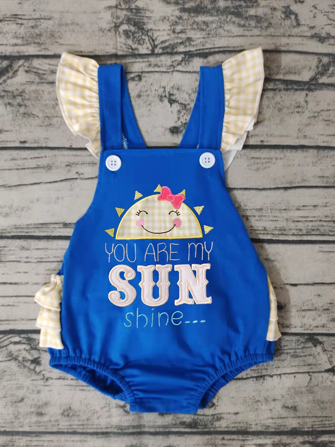 Baby girls bubble embroidery romper SR0035