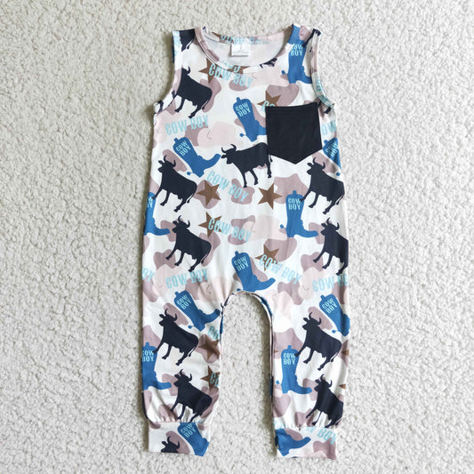 (Promotion)Boys sleeveless romper   SR0072