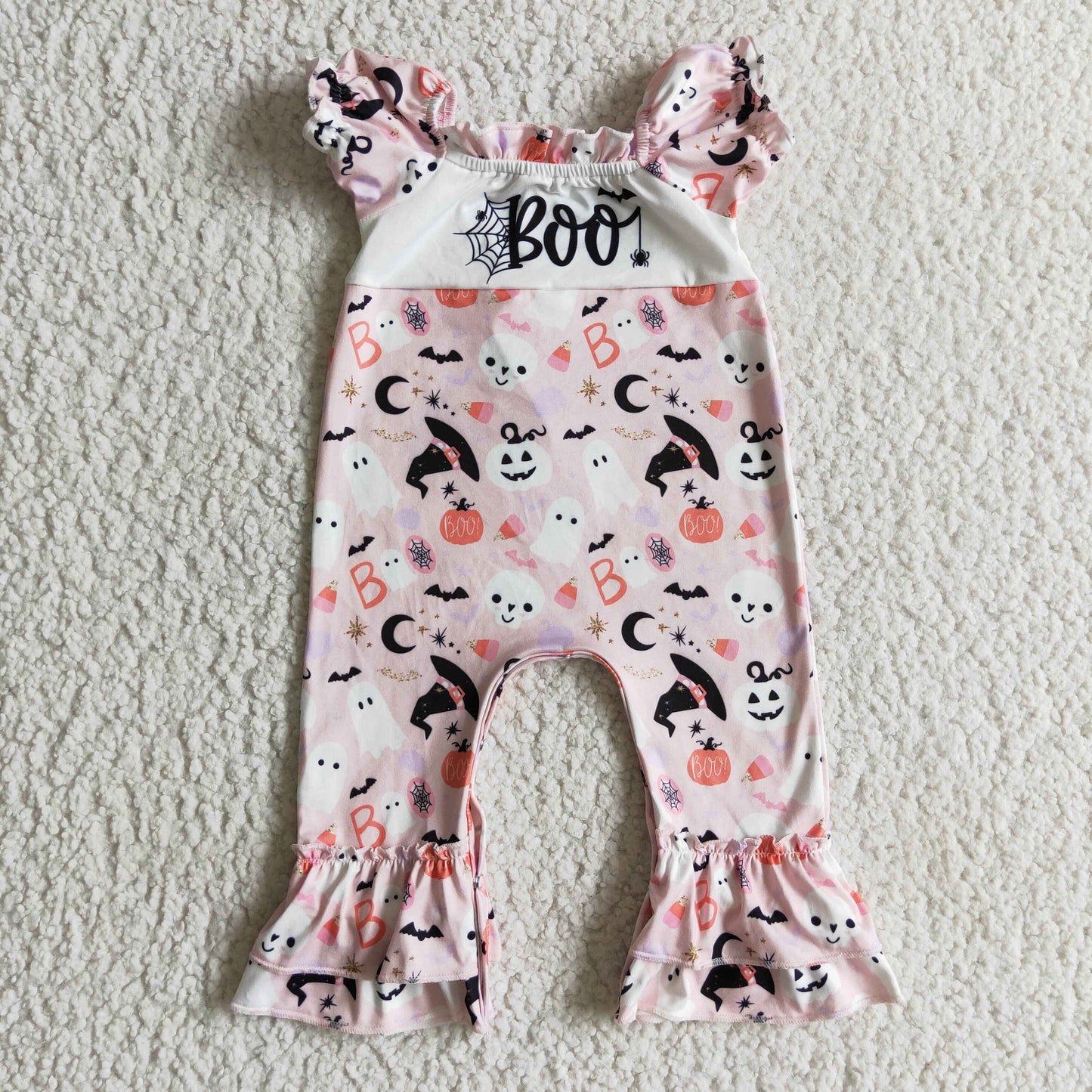 Girls short sleeve Halloween romper SR0091