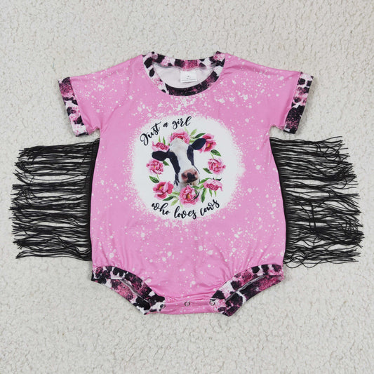 (Promotion)Baby flora heifer print romper  SR0105