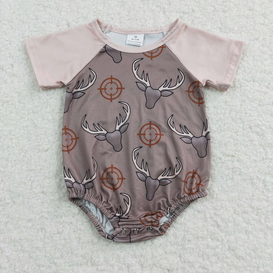 (Promotion)Baby DEER hunting summer romper   SR0131