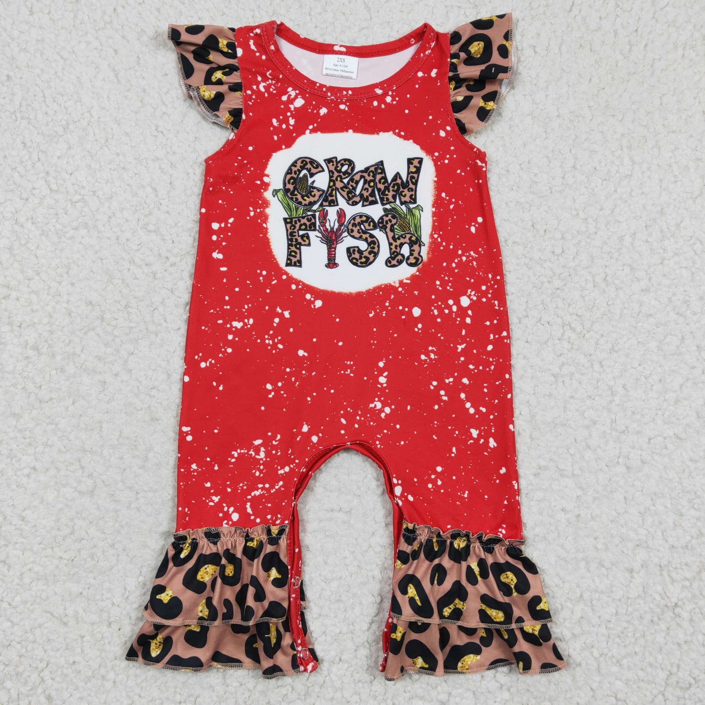 (Promotion)Baby girls crawfish romper    SR0149