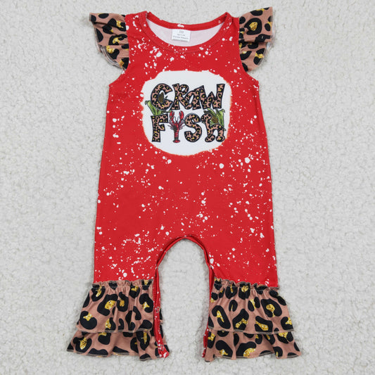 (Promotion)Baby girls crawfish romper    SR0149
