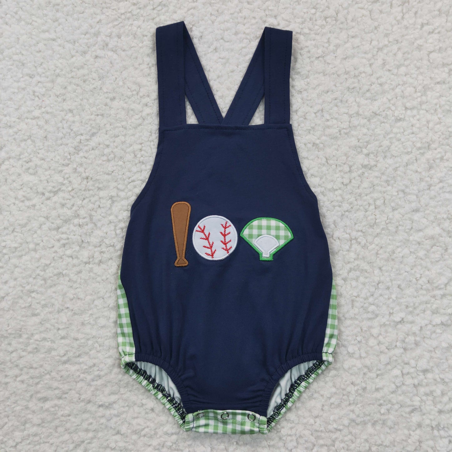 Baby boys baseball print summer romper SR0272