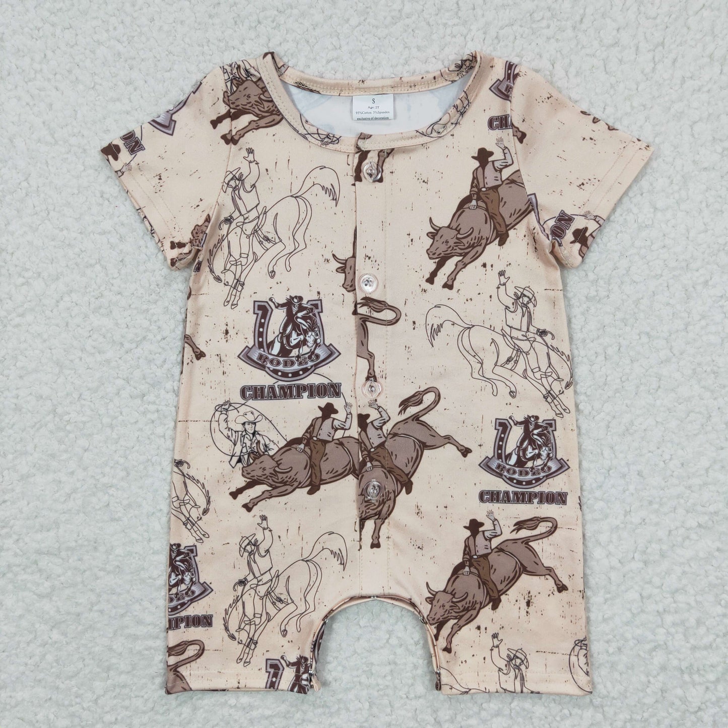 Baby boys rodeo summer western Romper SR0278
