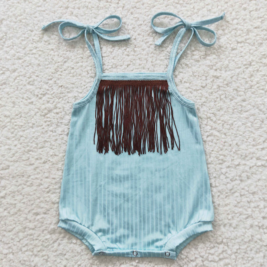 Baby girls tassels summer romper      SR0289