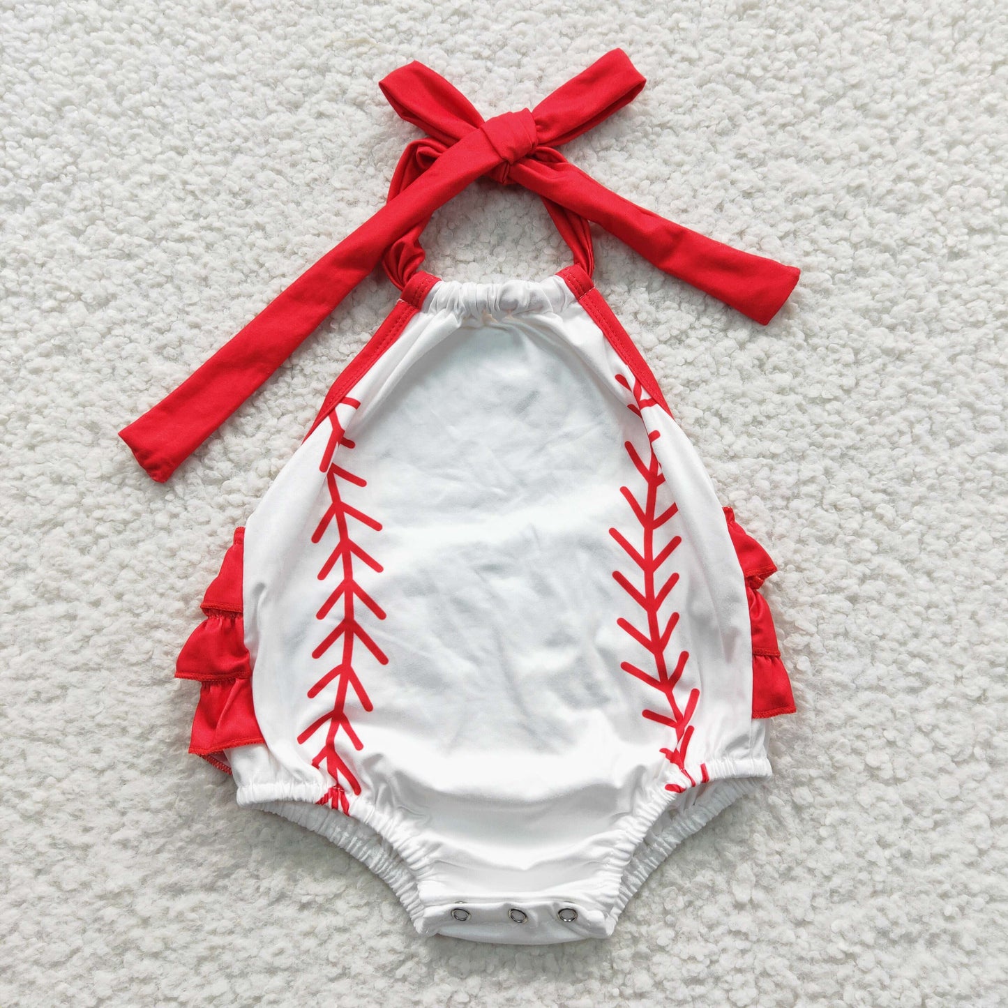 (Promotion)Baseball White Print Sibling Matching Clothes