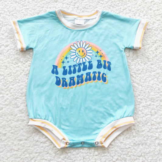 A LITTLE BIT DRAMATIG rainbow print summer romper SR0339