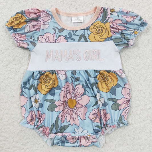 SR0344 Mama's girl floral print summer romper