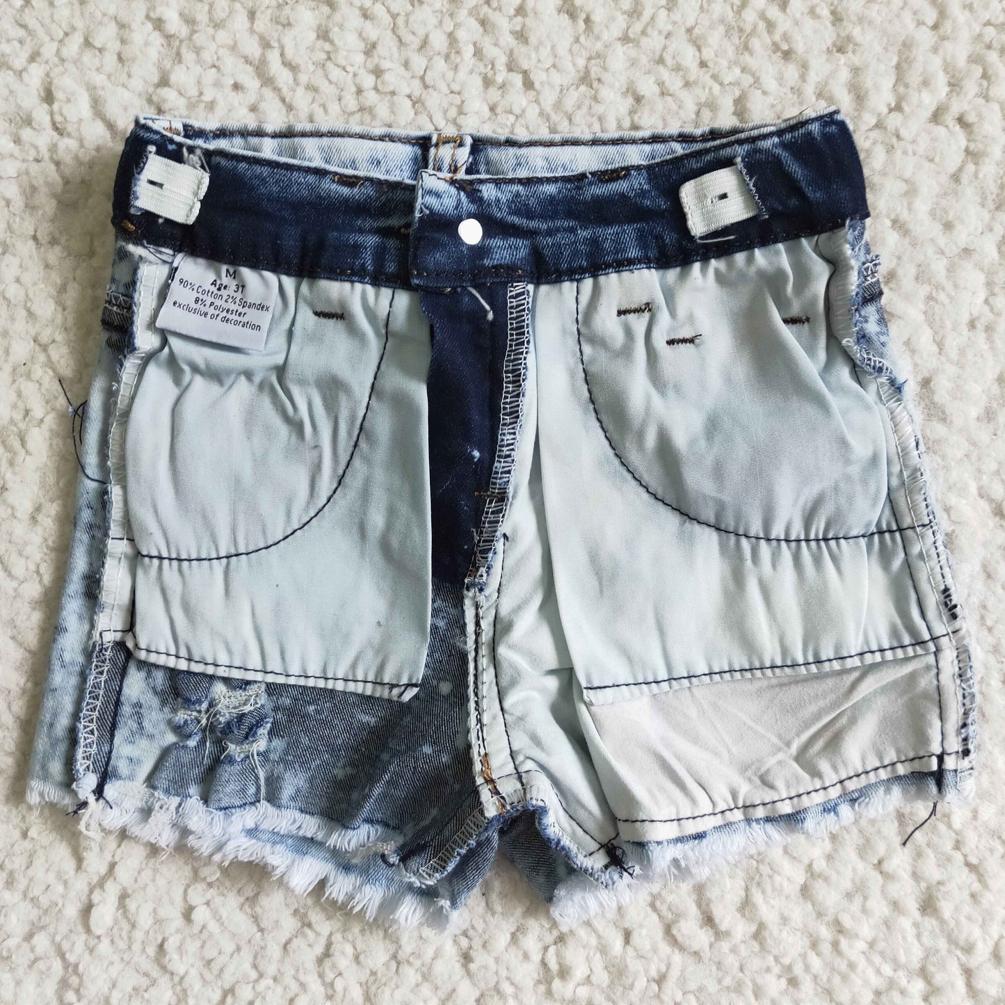 Baby Girls Highland cow denim shorts SS0024