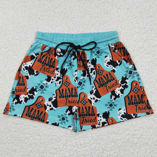 Mama tried summer adult western Shorts SS0052