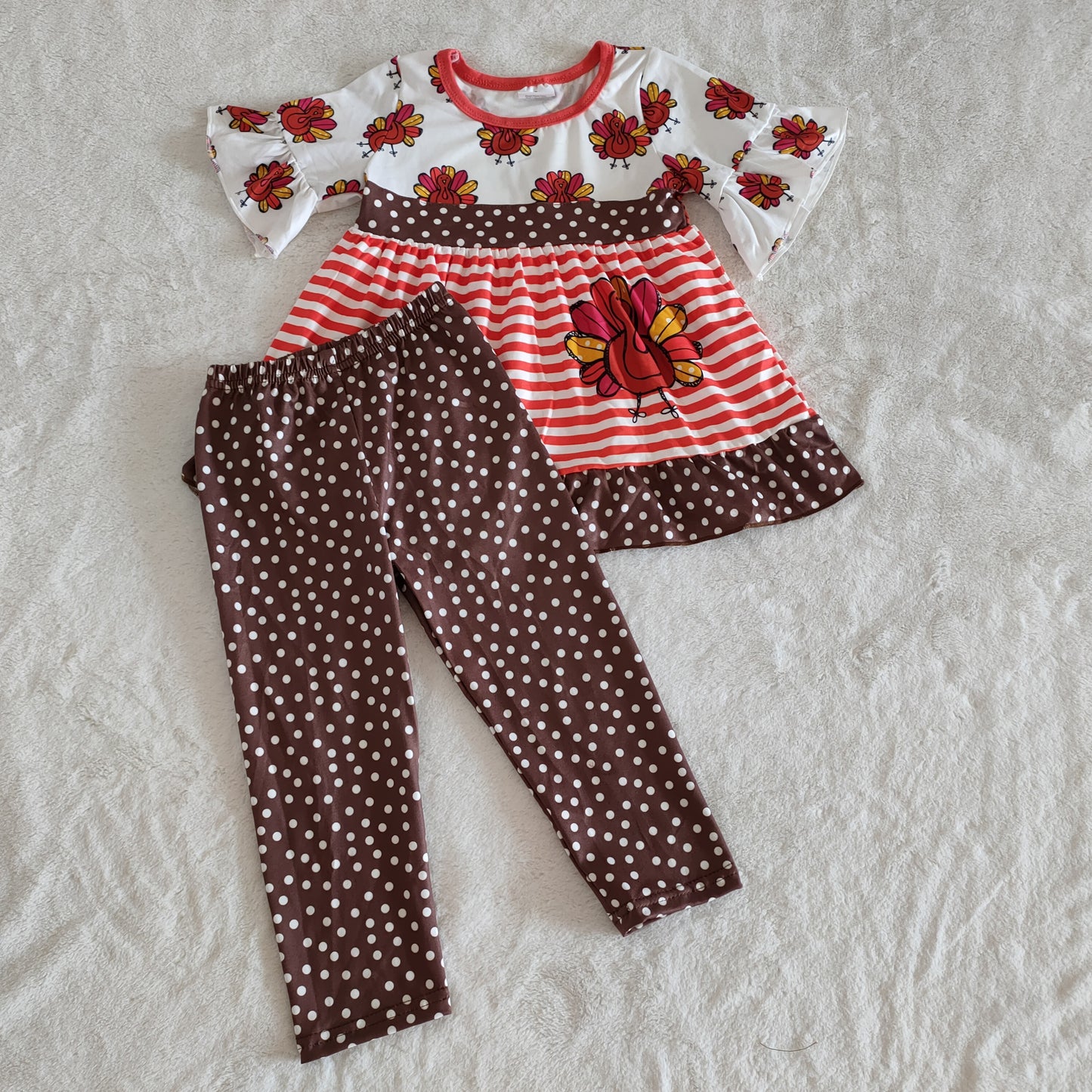 (Promotion) A1-16 Short sleeve tunic top legging pants turkey outfits