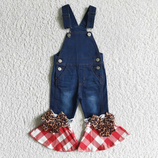 Baby girls suspender denim overall jumpsuit  C16-16