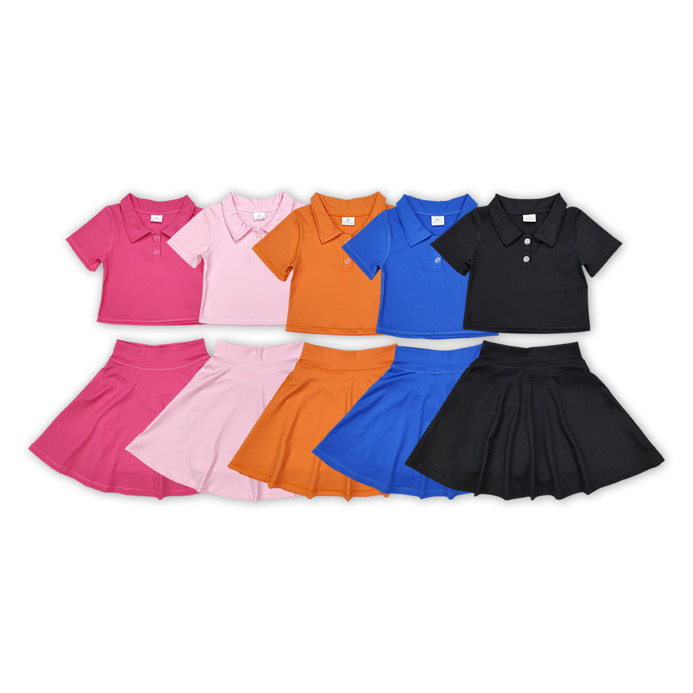 5 Colors Skirts Shorts Girls Active Wear Athletic Clothes Set