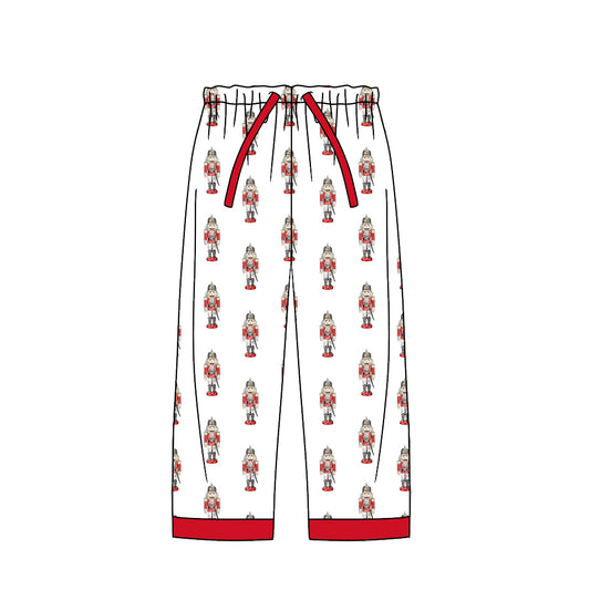 (Custom Design Preorder MOQ 5) Nutcracker Print Man Christmas Pajamas Adult Pants