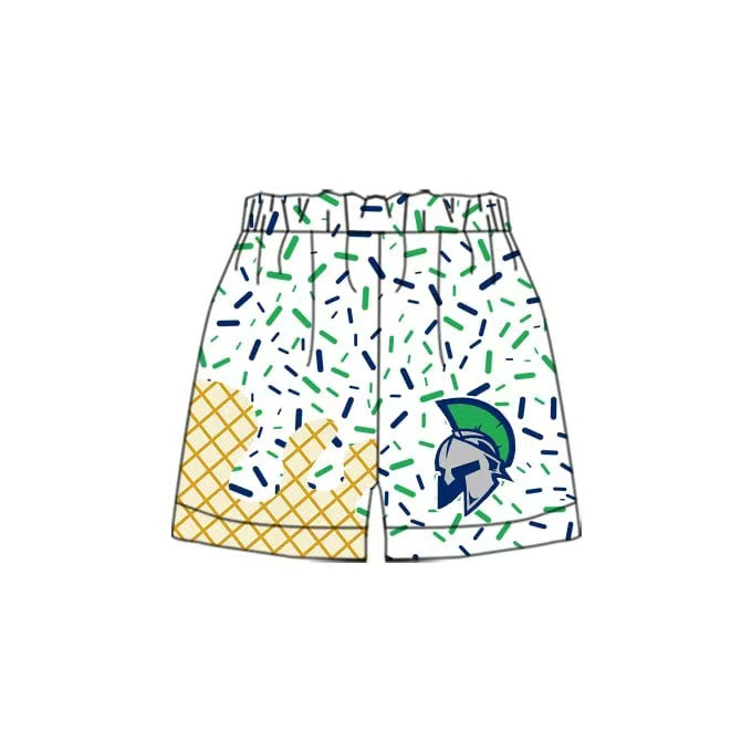 (Custom Design Preorder MOQ 5 Each Item) Team's Doherty Sprinkles Print Summer Bottom Shorts Mom and Me Matching Clothes