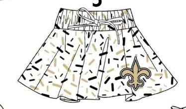(Custom Design Preorder MOQ 5 Each Item) Team's Anchor Sprinkles Print Summer Bottom Skirts Shorts Mom and Me Matching Clothes