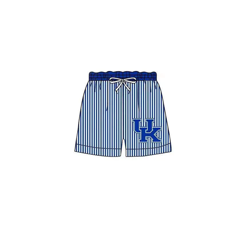 (Custom Design Preorder MOQ 5)  Team's Kentucky UK Print Boys Swim Trunks