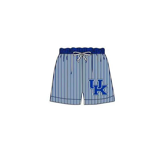 (Custom Design Preorder MOQ 5)  Team's Kentucky UK Print Boys Swim Trunks