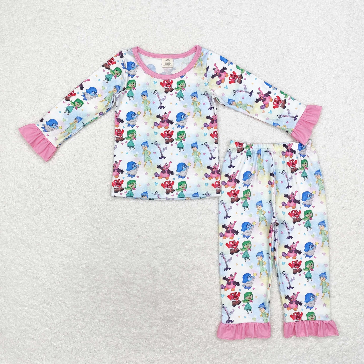 Cartoon Figure Inside Out Print Sibling Matching Clothes