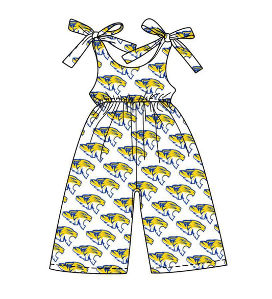 (Custom Design Preorder MOQ 5 ) Team's Frenship Print Girls Summer Jumpsuits