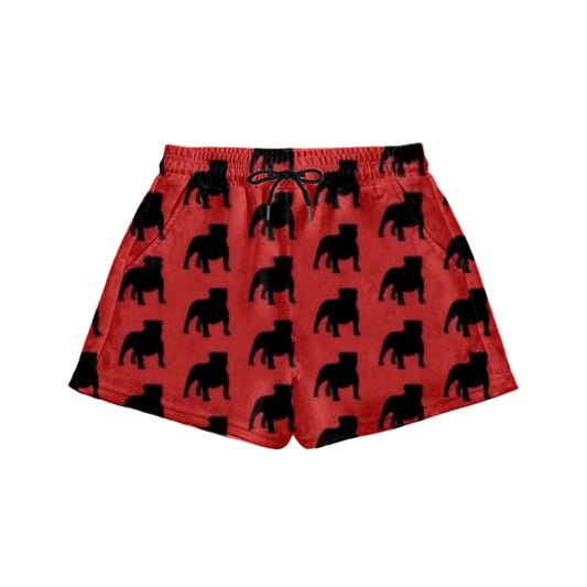 (Custom Design MOQ 5) Red Black Football Team's adult shorts pants