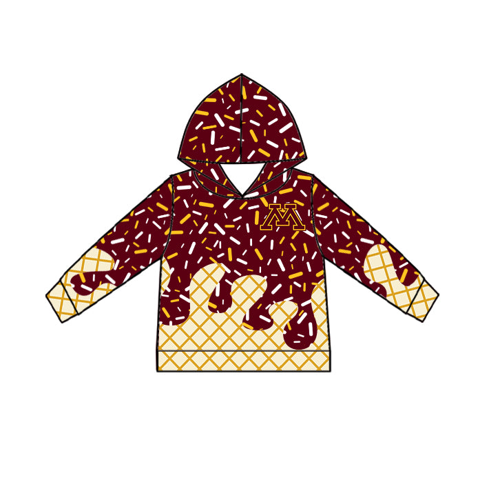 (Custom Design Preorder MOQ 5 Each Item)Team's Minnesota Sprinkles Print Sibling Matching Clothes