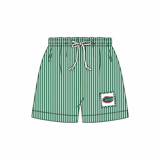 (Custom Design Preorder MOQ 5) Team's Florida Stripes Print Boys Swim Trunks
