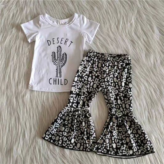 (Promotion) Short sleeve bell bottom pants outfits   A4-16