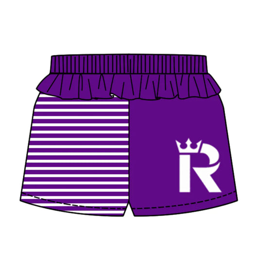 (Custom Design Preorder MOQ 5) Team's Seattle Reign FC Stripes Print Girls Summer Bottom Shorts