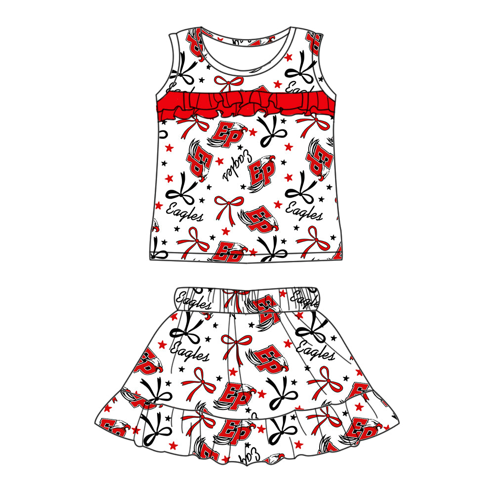 (Custom Design Preorder MOQ 5 Each Item)Team's EP Eagles Print Family Matching Clothes