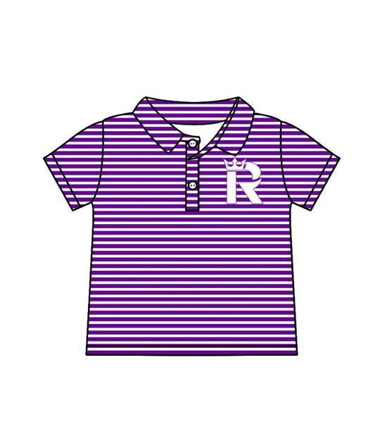(Custom Design Preorder MOQ 5)  Team's Seattle Reign FC Stripes Print Boys Summer Polo Tee Shirts Top