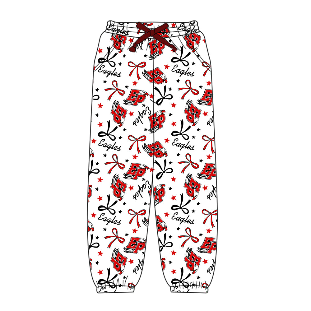 (Custom Design Preorder MOQ 5 Each Item)Team's EP Eagles Print Family Matching Clothes